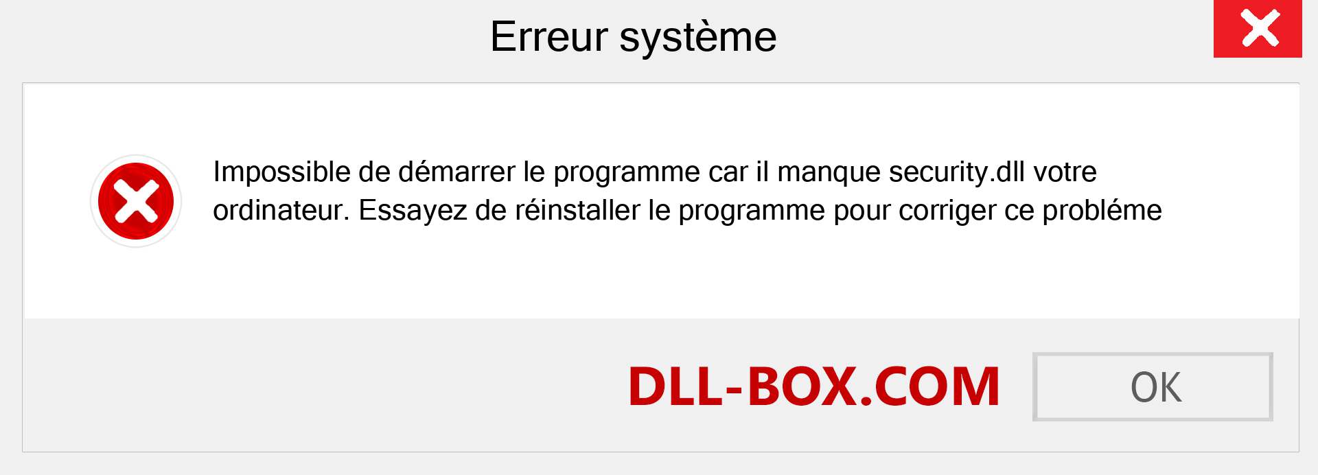 Le fichier security.dll est manquant ?. Télécharger pour Windows 7, 8, 10 - Correction de l'erreur manquante security dll sur Windows, photos, images